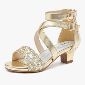 Gold Strappy Sandals